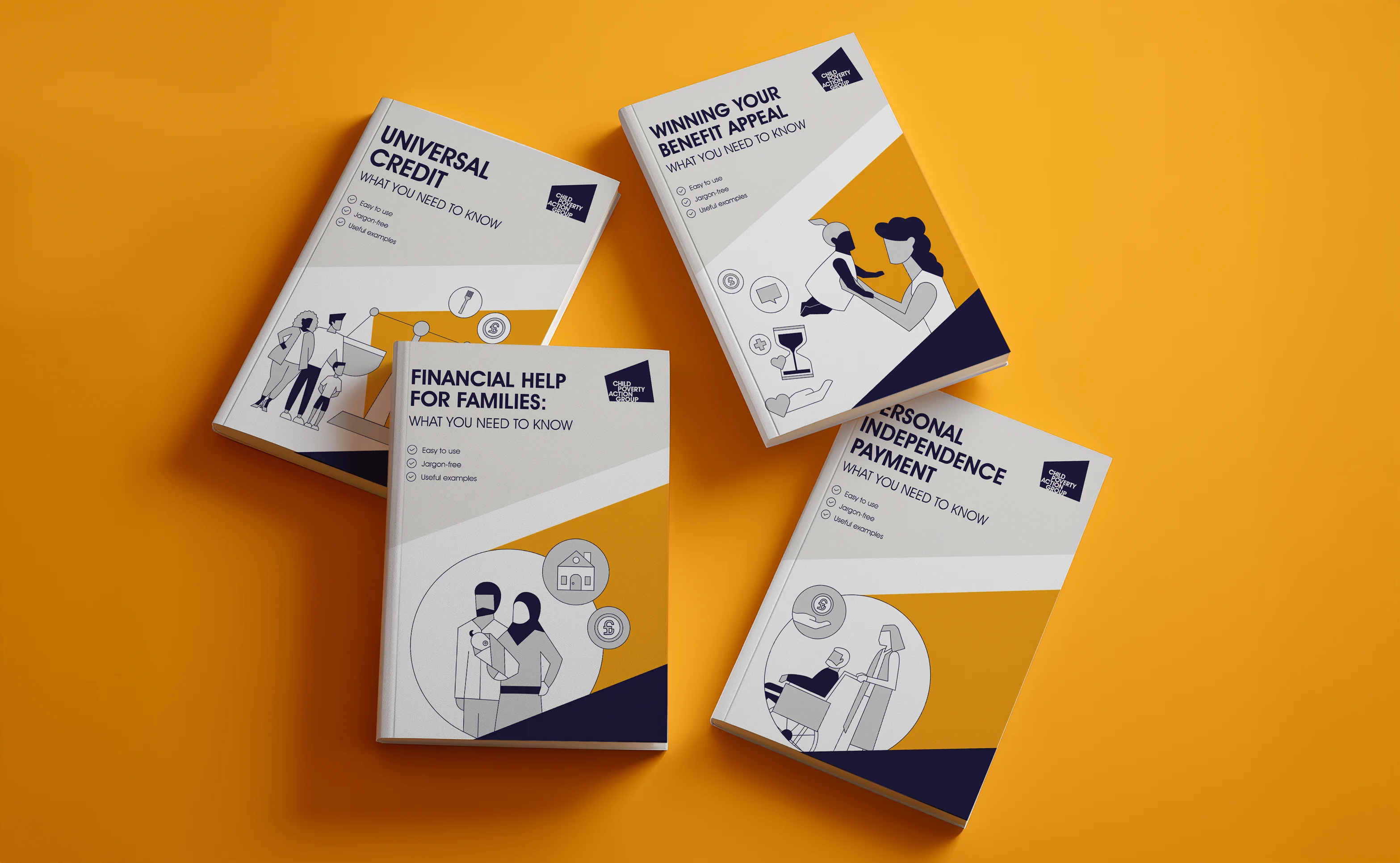 CPAG Brand Identity - Branded book cover alternative designs