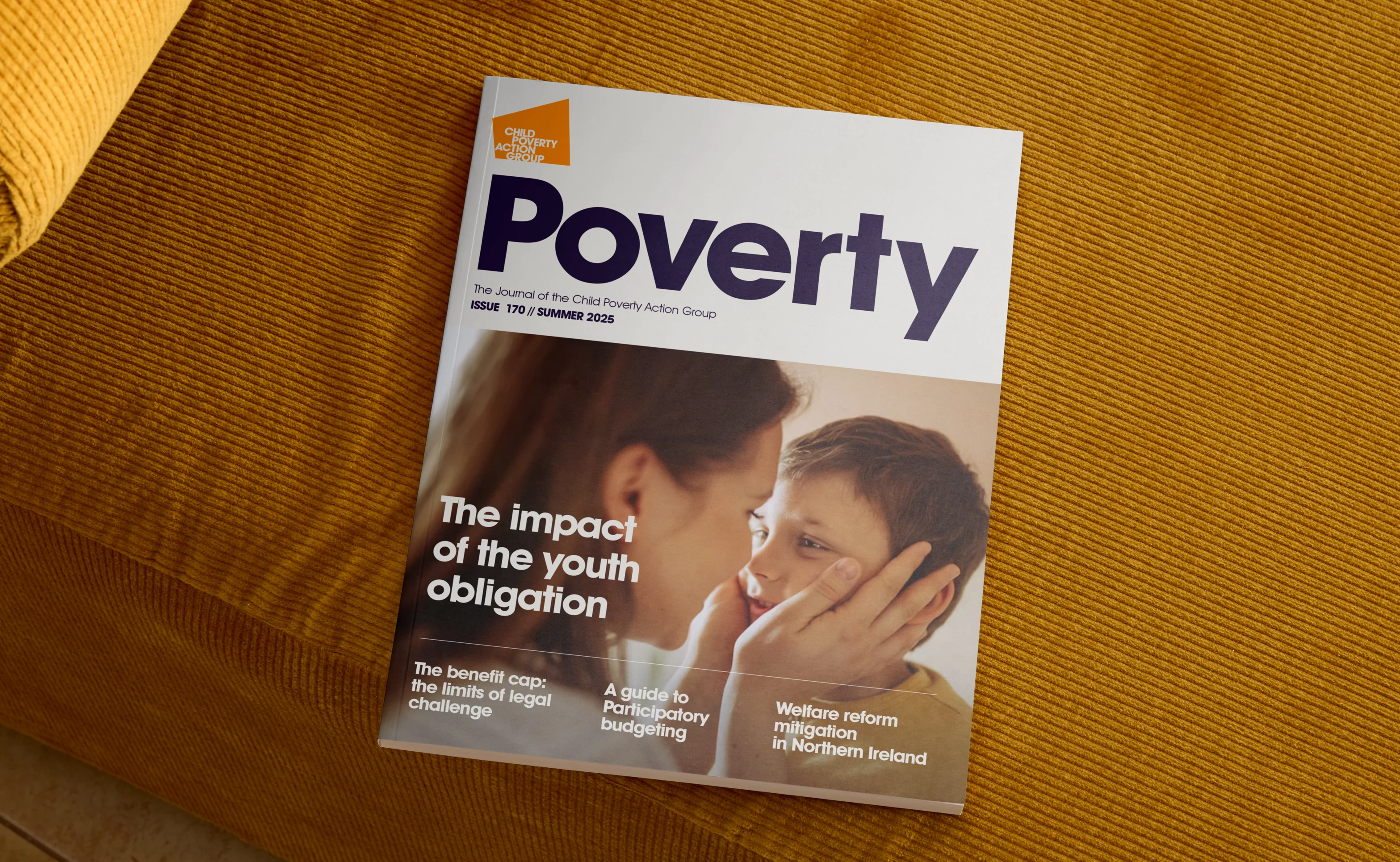 CPAG Brand Identity - Branded Poverty magazine cover design