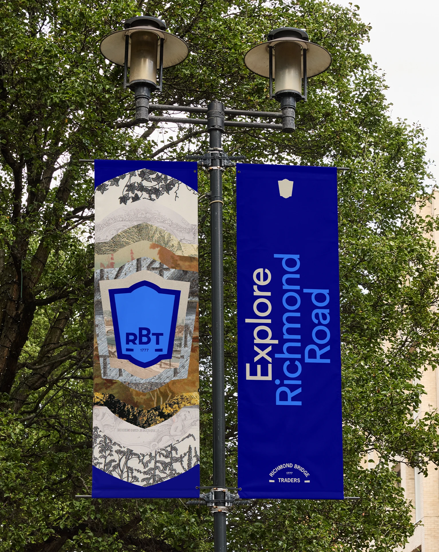Richmond Bridge Traders Brand Identity - Road banner designs