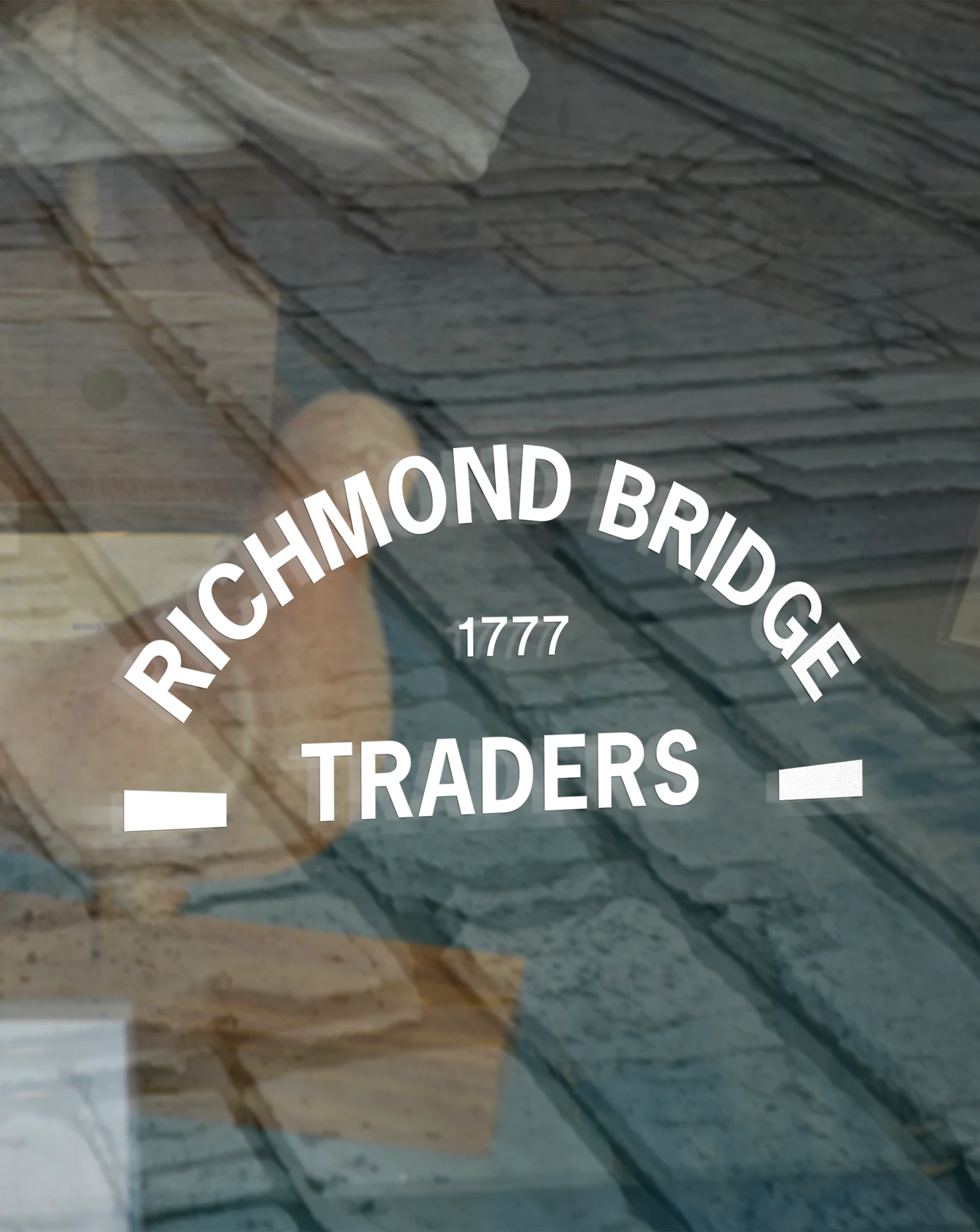 Richmond Bridge Traders Brand Identity - Window vinyl design